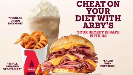 Arby's "New Year, New Menu" graphic.