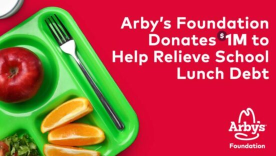 The first donation will be in Boardman, Ohio, where Arby’s was founded in 1964.