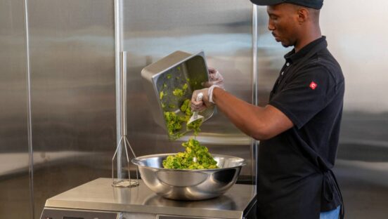 Chipotle Autocado being used by an employee.