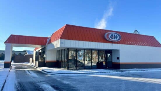 A&W restaurant.