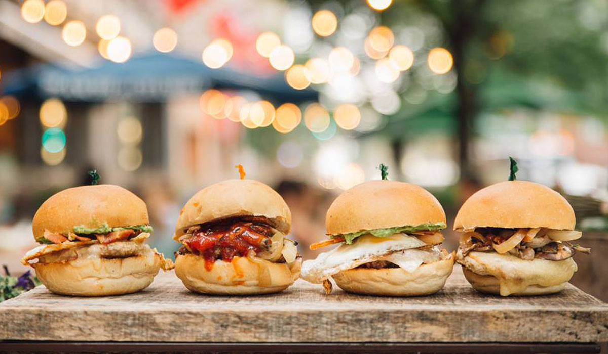 A Lineup Of Chicken Sandwiches At Fast Casual Restaurant Chain B.GOOD