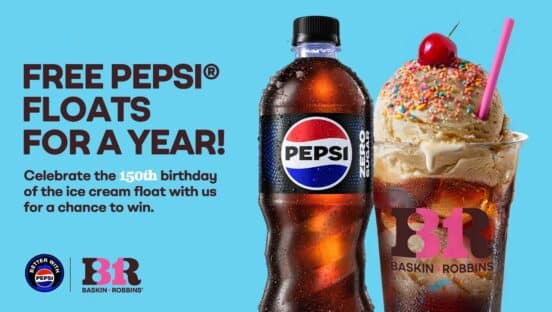 Baskin-Robbins and Pepsi graphic.