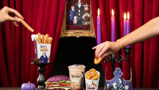 Burger King's Addams Family menu.