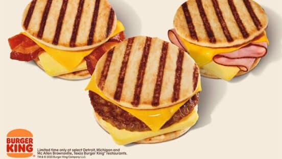 A picture of Burger King's new breakfast sandwich.