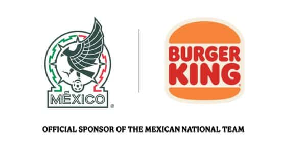 Burger King and Mexican National Team logos.