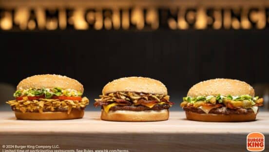 Burger King's three finalists for the Whopper competition.