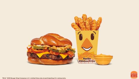 Burger King's Pretzel Whopper and Nacho Chicken Fries.