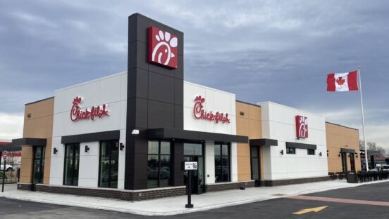 Chick-fil-A Canadian restaurant.