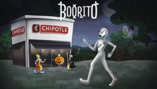 An animation of Chipotle's Boorito event.