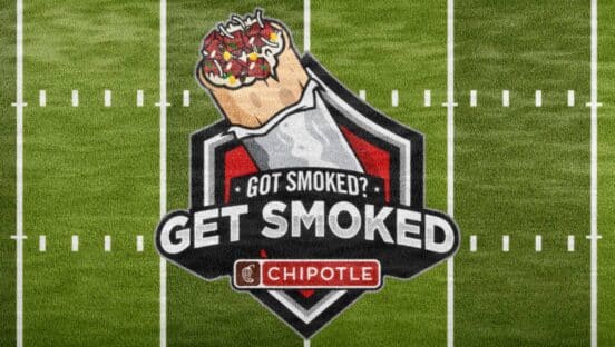 Chipotle football graphic.