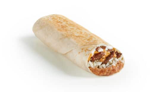 Del Taco's Carne Asada Steak Burrito.