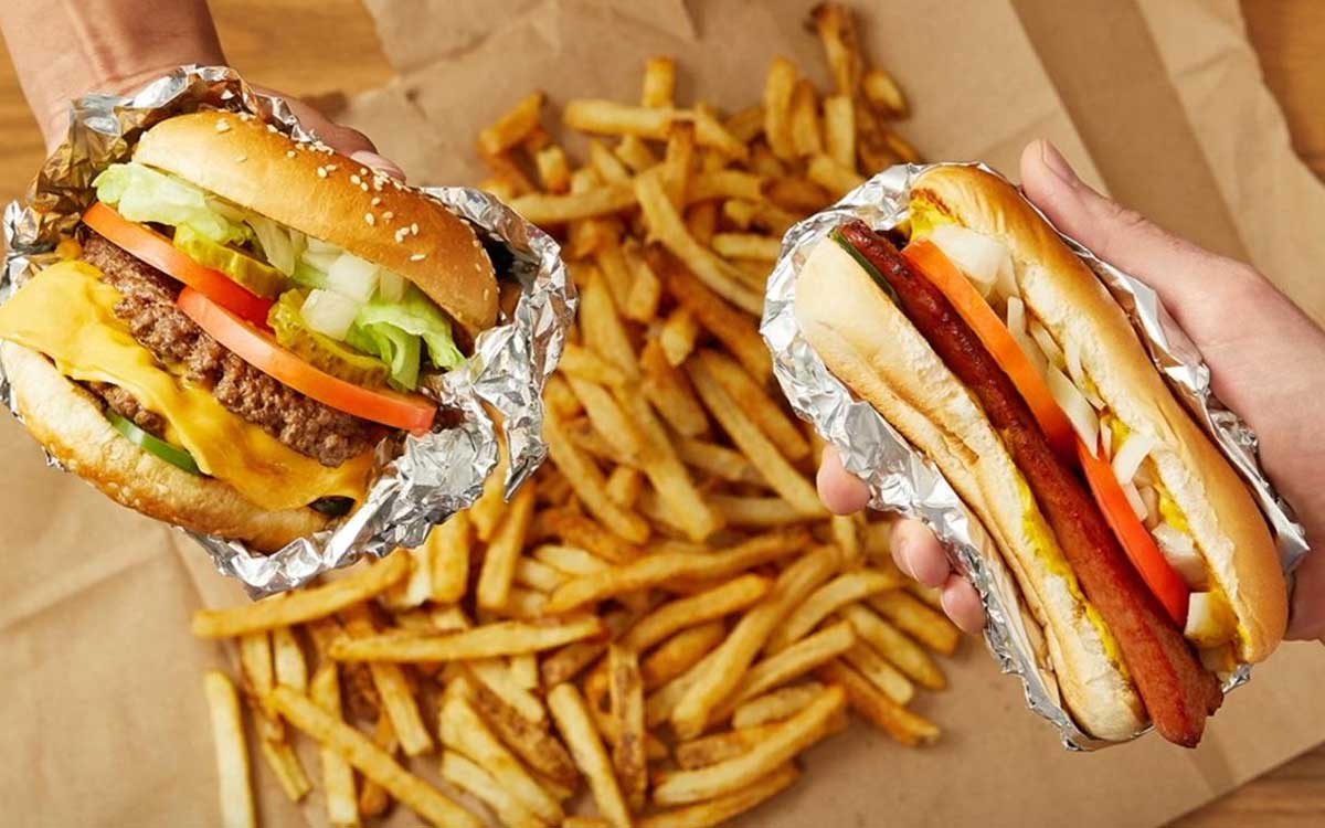 Burger And Fries From Five Guys