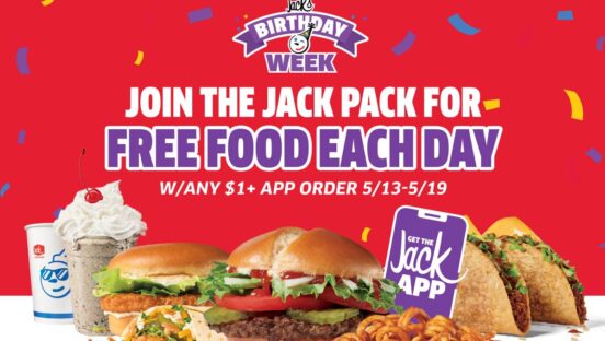 Jack in the Box's Freed Food Week graphic.