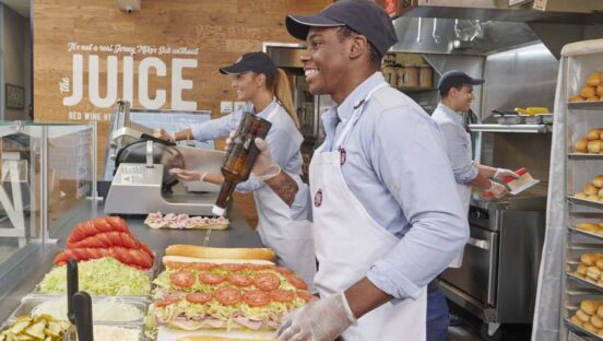 Jersey Mike's workers.