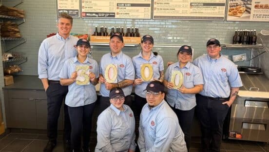 Jersey Mike’s 3,000th opening.