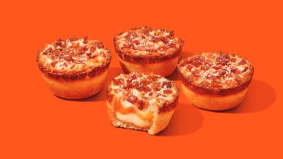 Little Caesars Bacon & Cheese flavored Crazy Puffs.