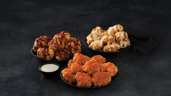 Marco’s offers 10-piece or 15-piece wings in both boneless and traditional varieties.