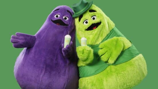 McDonald's Grimace and Uncle O'Grimacey.