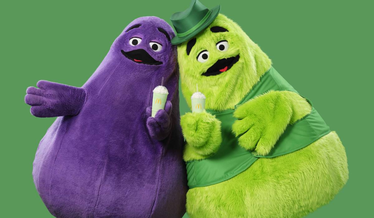 McDonald's Grimace and Uncle O'Grimacey.