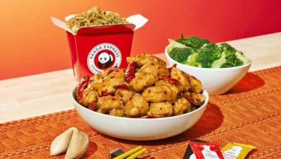 Hot Orange Chicken from Panda Express.