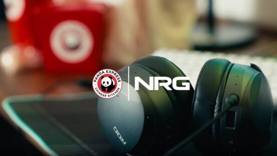 A graphic showcasing the partnership between Panda Express and NRG.