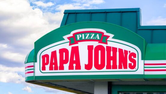 Papa Johns signage.