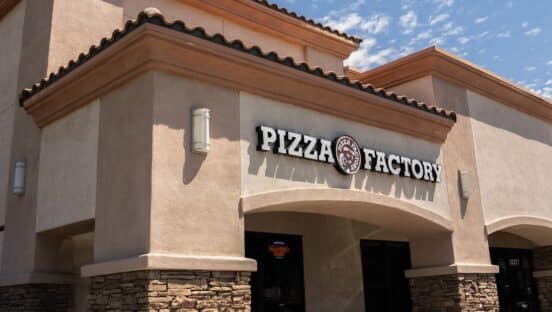 Pizza Factory exterior.