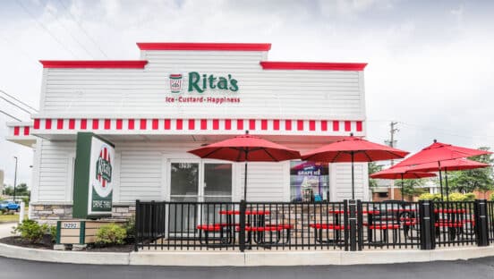 Rita's storefront.