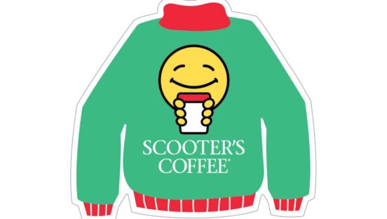 Scooter's Coffee sticker.