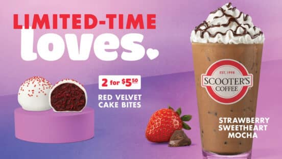 The Strawberry Sweetheart Mocha and the Red Velvet Cake Bite graphic.