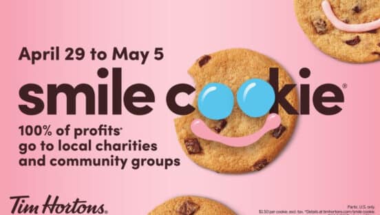 Graphic about smile cookie campaign.