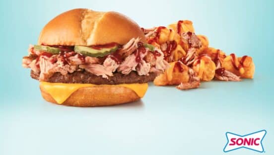 Sonic's pulled pork burger.