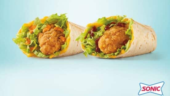 Chicken wraps from Sonic.