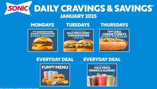 Sonic graphic showing value deals.