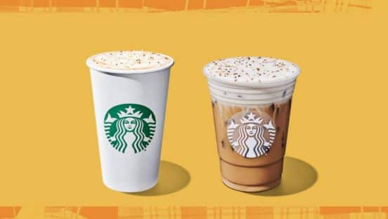 Starbucks' new Pecan beverages.