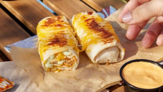 Taco Bell Cheesy Dipping Burritos.