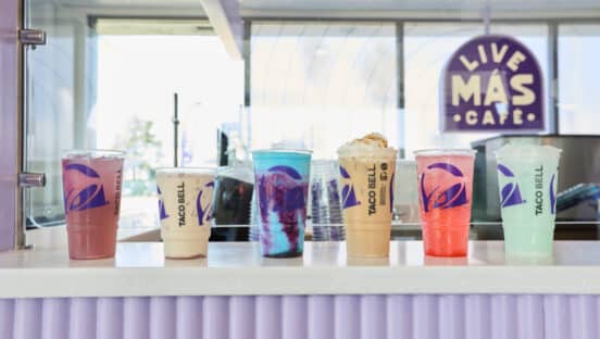 Taco Bell drinks.