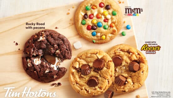 Tim Hortons' three new Dream Cookies.