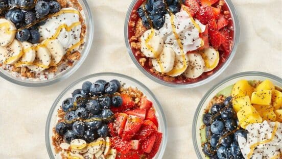 Tropical Smoothie bowls.