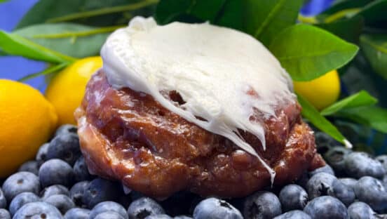 The Blueberry Lemon Fritter.