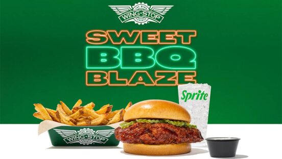 Wingstop's Sweet BBQ Blaze flavor.