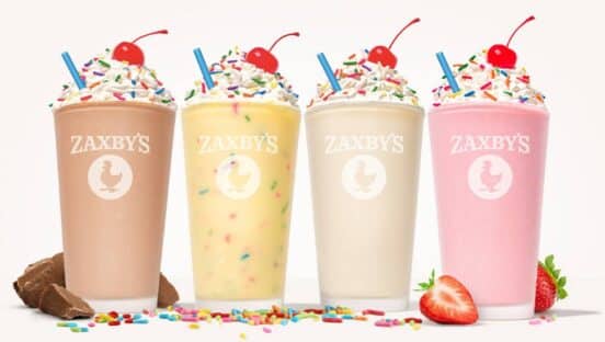 Zaxby's milkshakes.